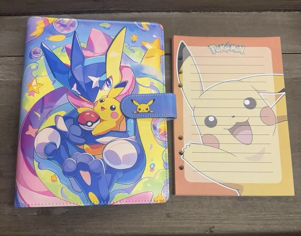 Pokemon A5 Binder with matching printed paper